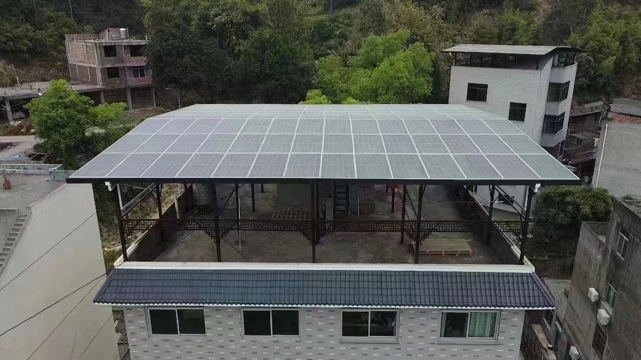 菏泽15kw+10kwh自建别墅家庭光伏储能系统